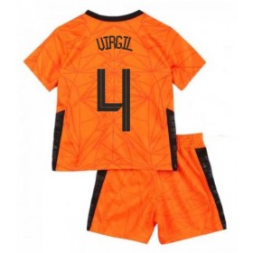 Fotbalové dres Nizozemsko Virgil van Dijk 4 Dětské Domácí ME 2020